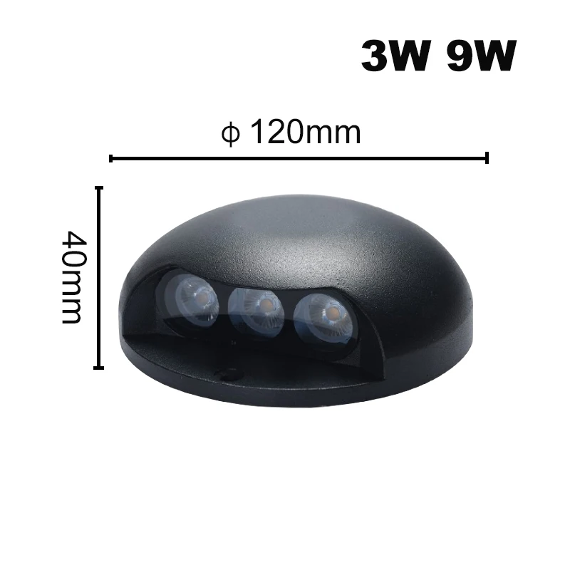 4pcs Waterproof 2W3W6W9W 110V-220V/DC12V LED Outdoor Ground Garden Path Floor Underground Buried Yard Lamp Spot Landscape Light