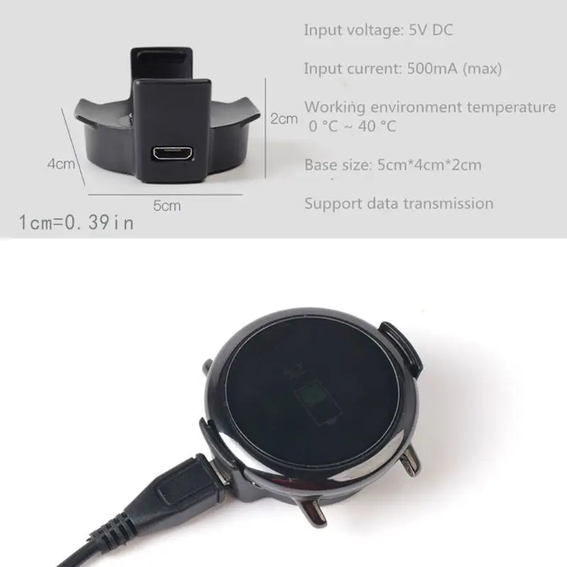 Зарядная док-станция USB для Xiaomi Huami AMAZFIT Pace комплект часов