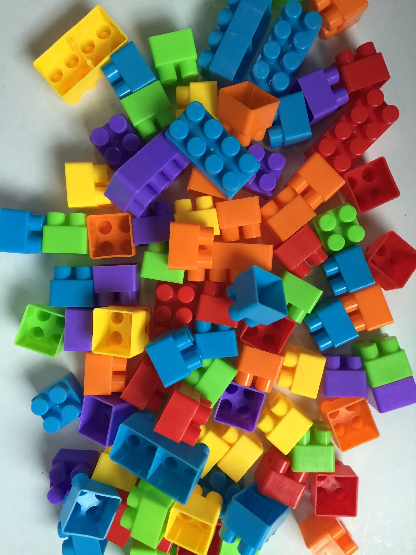 

CHILDREN'S Toy Kindergarten Flexible Assembled Educational Toy Large Particles Plastic Inserted Building Blocks