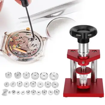 

watch tools Watch Back Case Closer Watch Back Cover Pressing Tool with 25pcs Aluminum Dies tool for watchmaker
