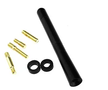 

Mini antena 12 cm Auto Radio AM/FM antena estéreo negro Universal con tornillo