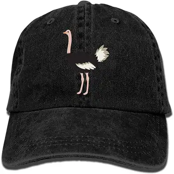 

TSDFCMen Women Camp Hair Goldfish Cotton Denim Baseball Hat Adjustable Street Rapper Hat