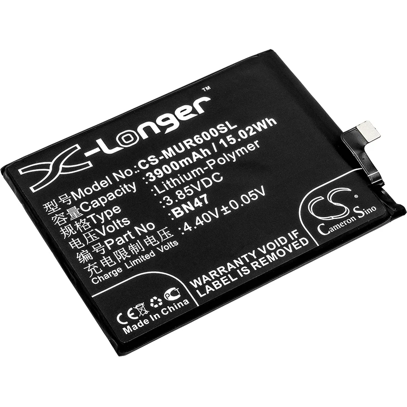 Обновленная батарея Cameron Sino для Xiaomi M1805D1SC, M1805D1SE, M1805D1SG