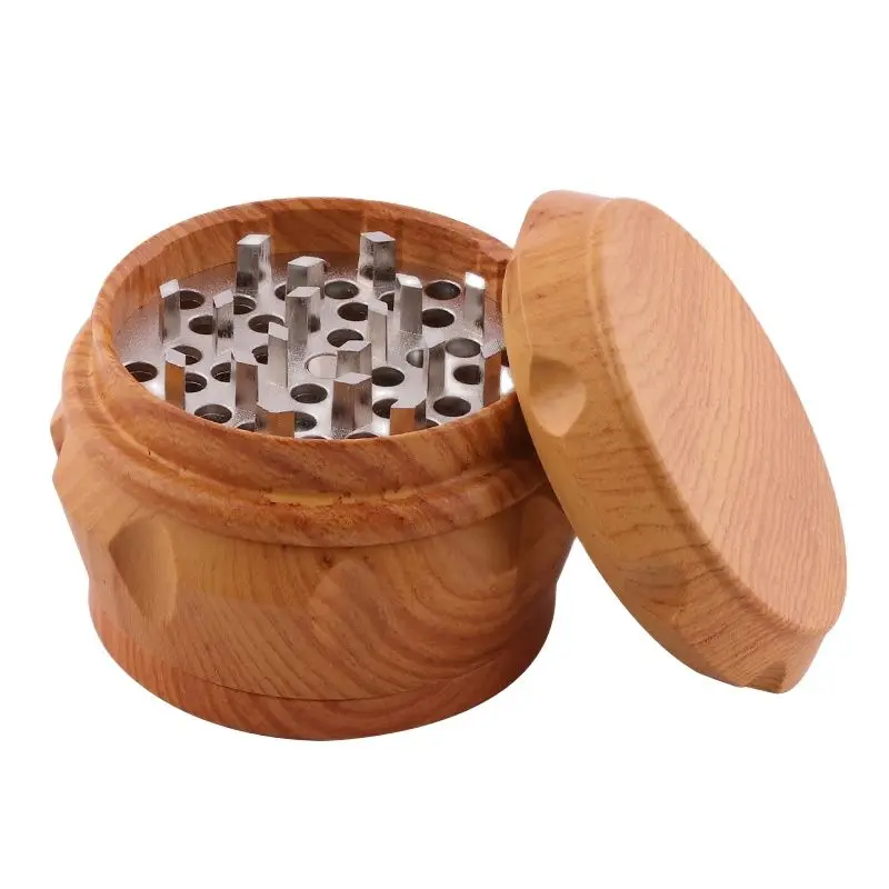 Herb Grinder Smoking Accessories Tobacco Smoking Accessories Tobacco Grinder Three Size 4 Layers Resin Tobacco Herb Smoke Grinders CNC Teeth Herbal Spice Crusher for Smoking Accessories
