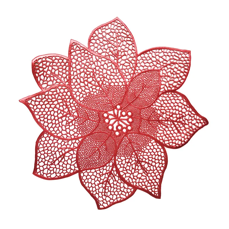 PVC Hollow Hexagram Placemat Insulation Placemat Unique Placemat Table