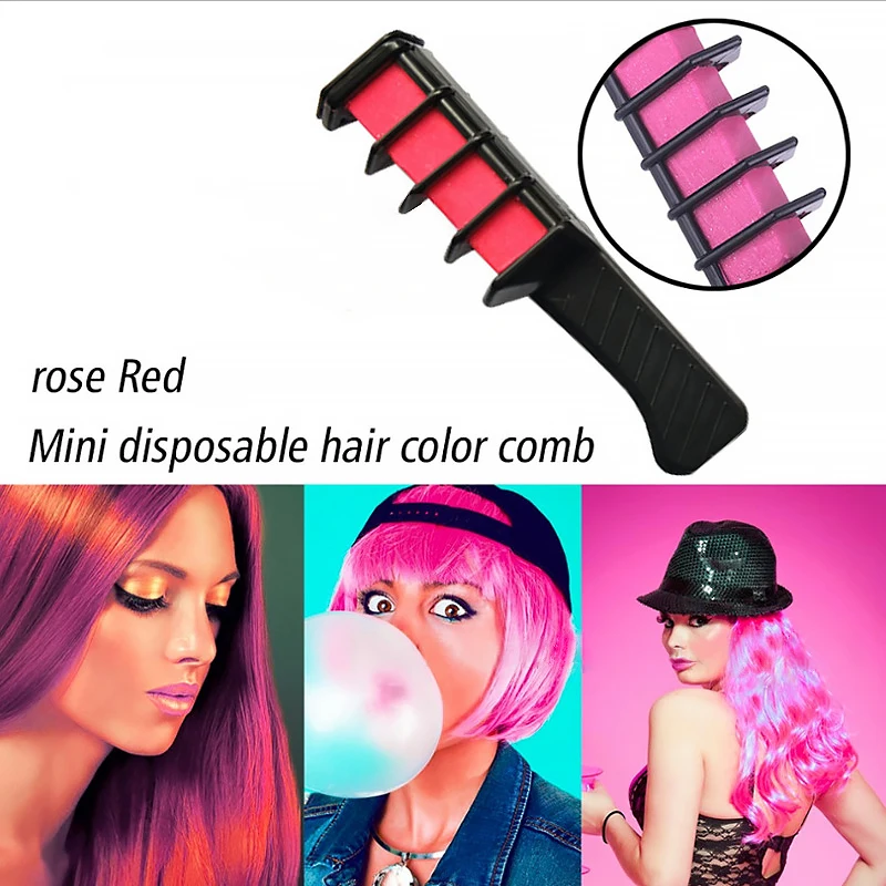 Смываемый временный краска для волос карандаш для волос Профессиональный 6-Цвет мини SalonDyeing инструмент Косплэй Цветные Волосы Стайлинг окрашивания Pigmen