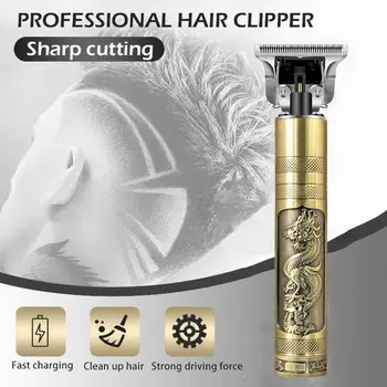 

Close-cutting Digital Hair Trimmer Rechargeable Electric Hair Clipper Barbershop Cordless 0mm t-blade baldheaded Outliner Men