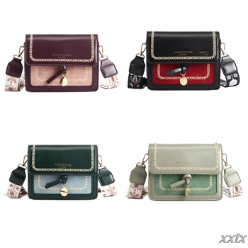 

19x15x7.5cm Women Ladies Leather Crossbody Bag Adjustable Shoulder Messenger Bag Handbag