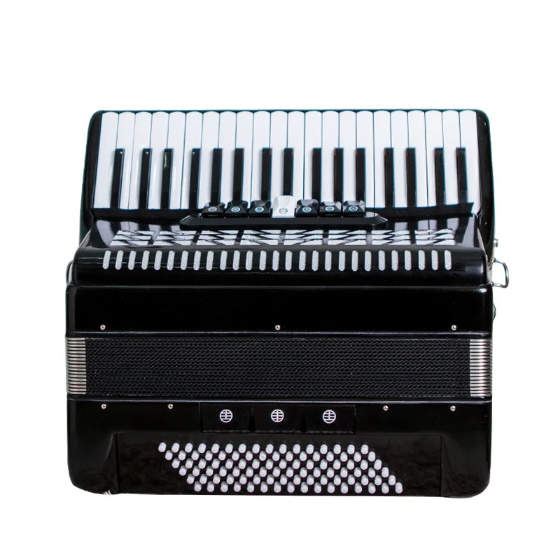 Adult Wooden Structure Accordion Instrument 96120 Bass Accordion 37