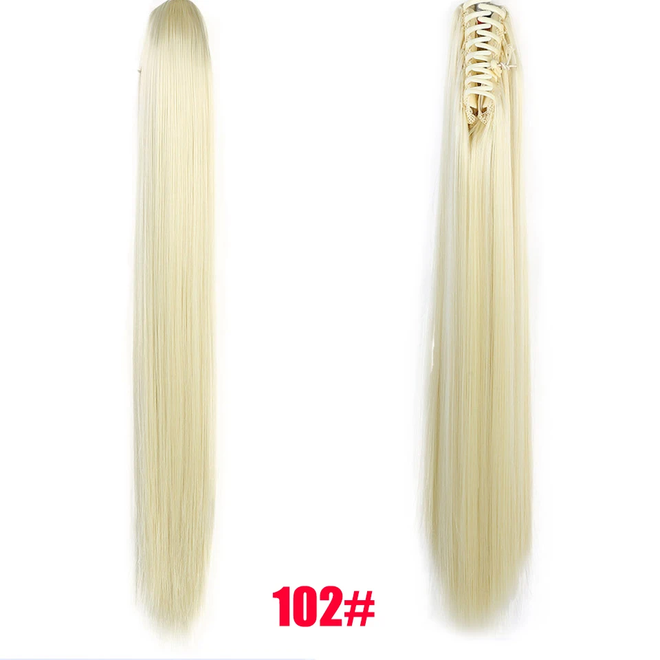MEIFAN, длинные волнистые кудрявые когти, конский хвост, заколки для волос, конский хвост, волосы для наращивания, конский хвост, высокотемпературное волокно, синтетические волосы - Цвет: 102