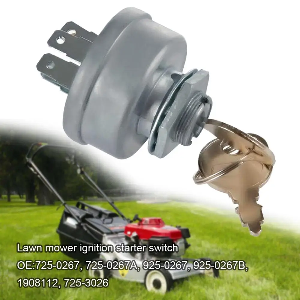 Ignition Starter Switch /& Keys Fits Some Husqvarna Ride On Tractor Mower