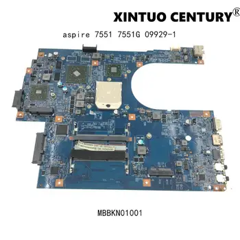 

MBBKN01001 For acer aspire 7551 7551G laptop motherboard 09929-1 48.4HP01.011 Main board W/ 512MB GPU 100% tested working