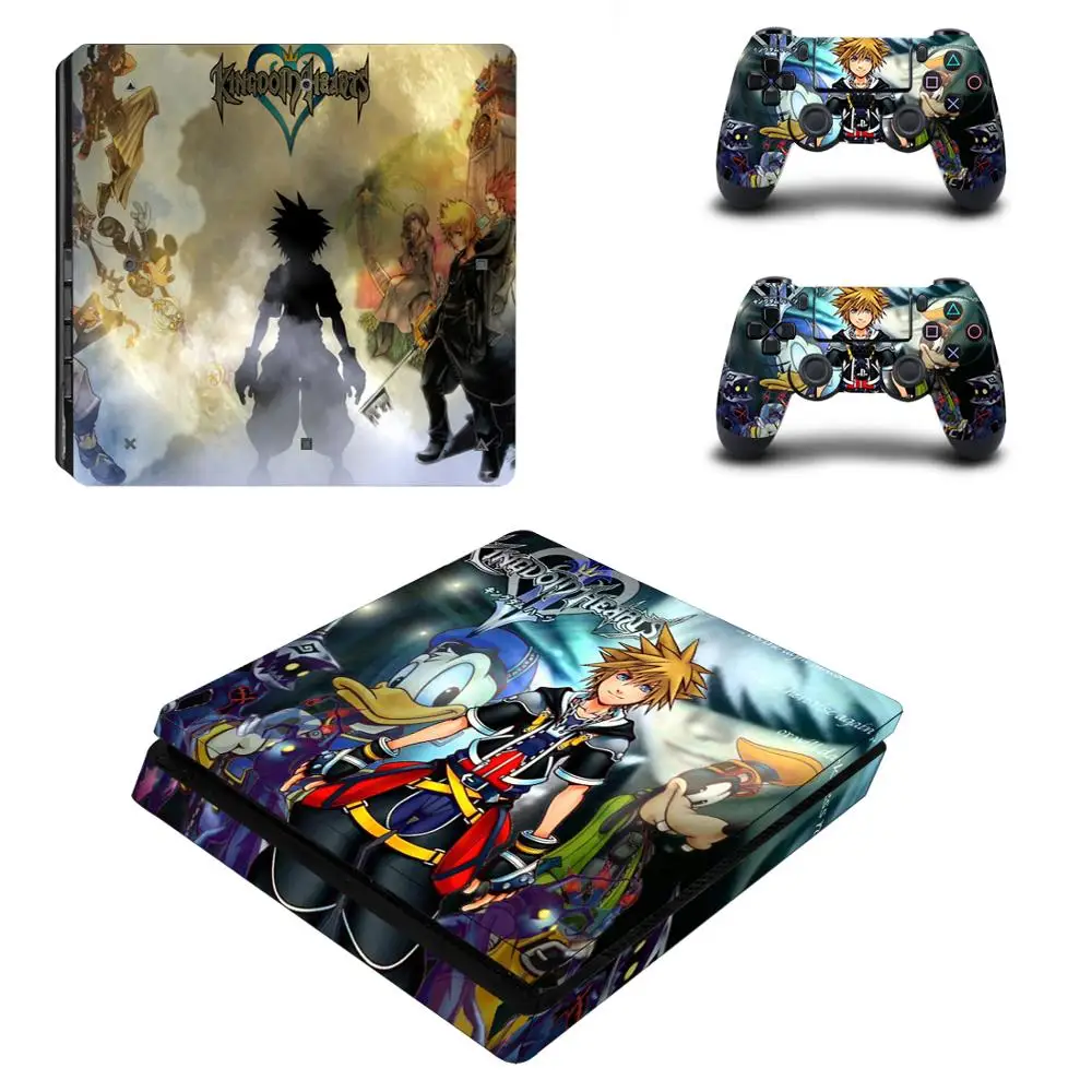 P4SQB0149 Kingdom Hearts 3 Полное покрытие PS4 тонкая наклейка s Play station 4 кожа Наклейка для playstation 4 PS4 тонкая консоль и контроллер скины - Цвет: P4SQB0149