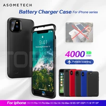 Чехол для зарядного устройства для iphone 11 Pro Max чехол для аккумулятора для iphone xr x xs max power Bank чехол для зарядки 6 6s 8 7 plus чехол для задней панели