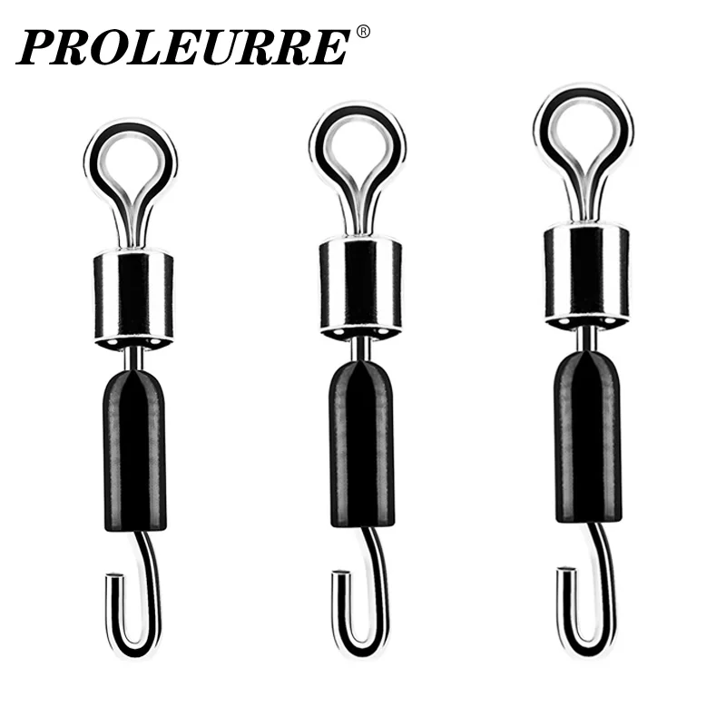 20PCS/Lot Ball Bearing Swivel Solid Rings Fishing Connector Ocean Boat Fishing Hooks Quick Fast Link Connector Accessories fishing accessories