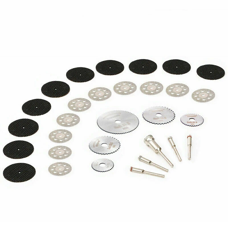 30pcs Circular Diamond Cutting Disc Saw Cutter Grinding Wheel Set Rotary Tool Household New Hot Sale