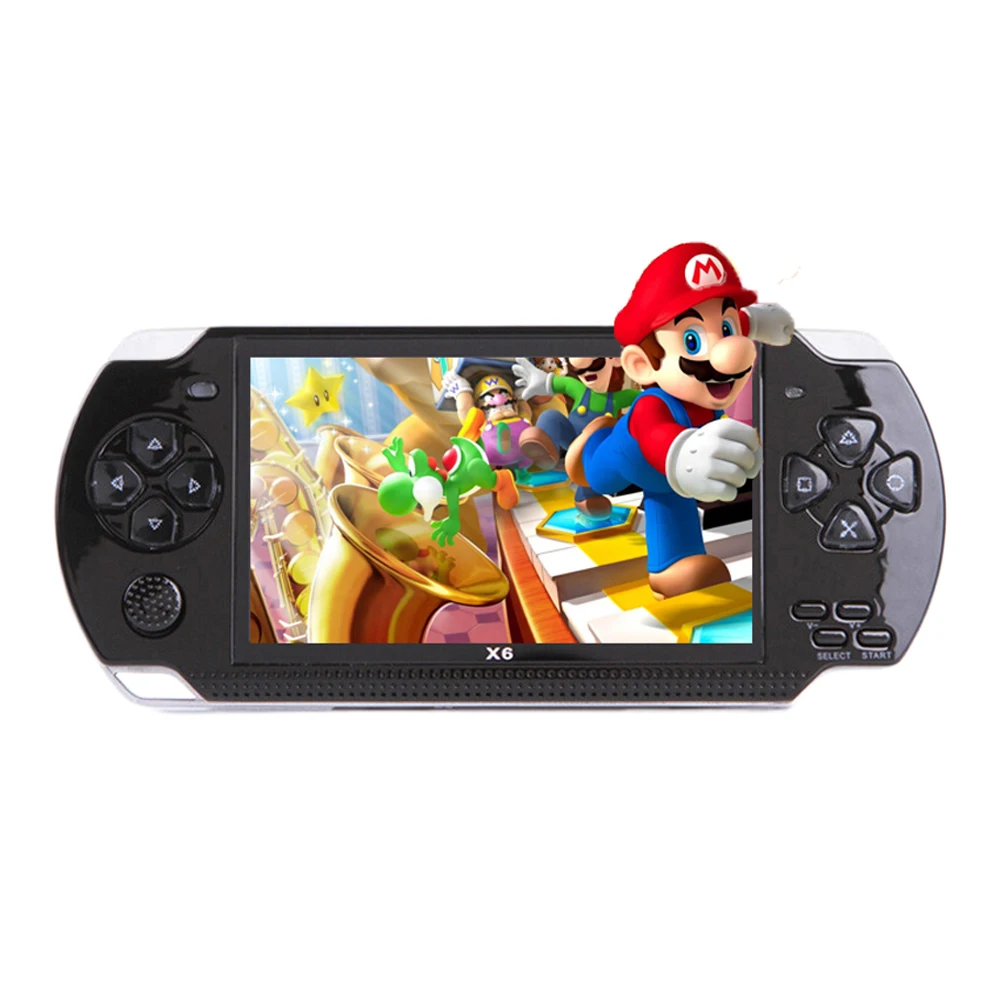 10000 игры 4,3 дюймов TFT экран 8G Видео игровая консоль плеер для psp Ретро игры портативная Поддержка Mp4 плеер камера видео электронная книга - Цвет: Black