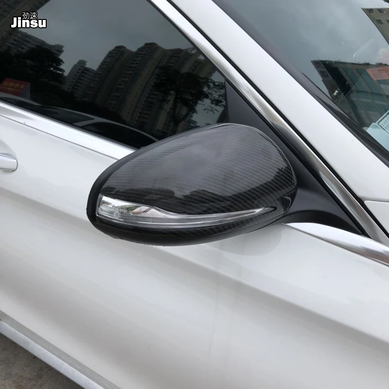 OEM Стиль углеродного волокна Замена боковое зеркало крышки оболочки для Benz E класс E250 E300 E400- W213 RHD LHD 2 шт