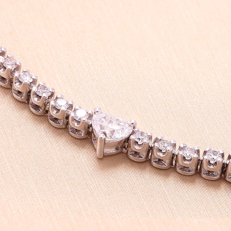 Ʈ  ̻糪Ʈ , 7ctw DF ÷, 0.1ct 3.0mm ,   ̻糪Ʈ ,  14k , 1.0ct 6.5mm