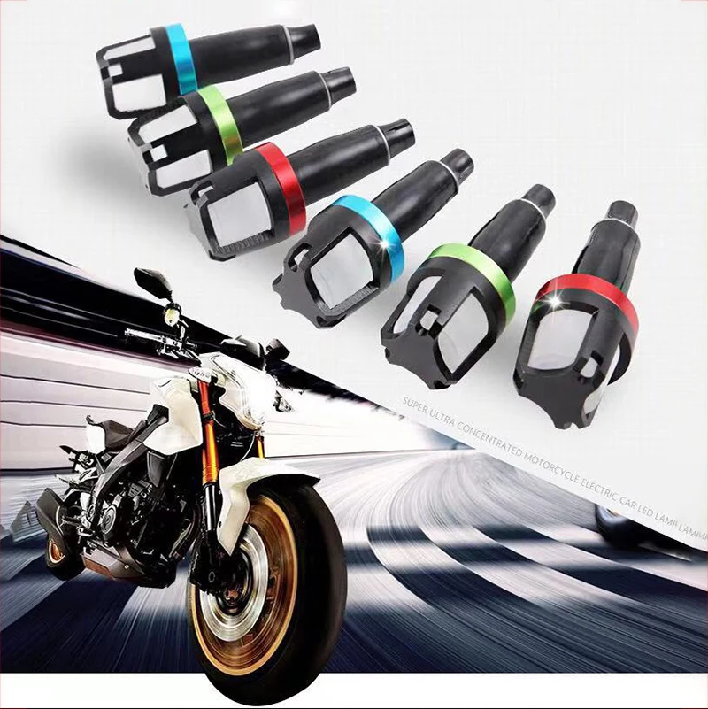 

1 Pair LED Turn Signals Light for Motorcycle Accessories Handlebar Flashing Lights Head Handle Decoration Grips Handlebar Bike
