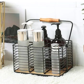 

Tableware Sundries Organizer Stainless Steel Nordic Wrought Iron Storage Basket Desktop Cosmetics Finishing Storage Basket Home