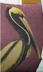 Birds of Water Vivid Neck Posture Throw Massager Decorative Vintage Pillow Fiber Flax Cute Pillows Cover Home Decor Gift - Color: violet