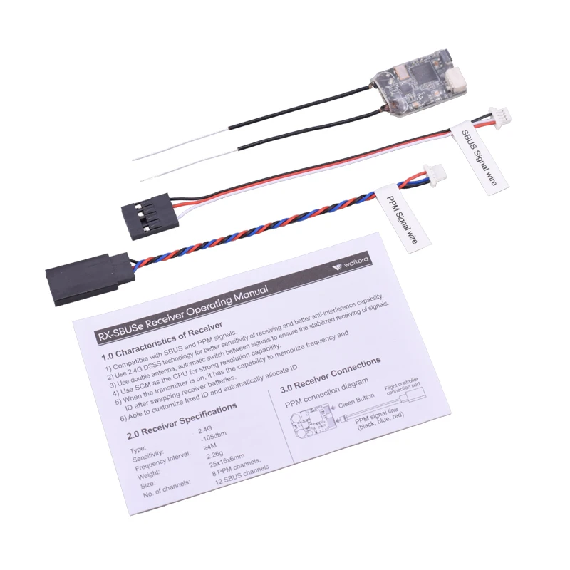 

Walkera RC-SBUS 2,4G 12CH при разнесённом приёме SBUS PPM Выход приемник для Devo 7 F7 F10 F12E