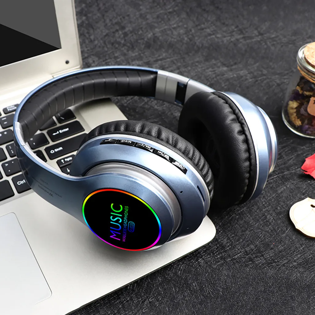 H25 новые светодиодные беспроводные Bluetooth наушники, складные активные Беспроводные наушники с шумоподавлением, гарнитура с микрофоном для телефона