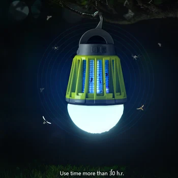 

2-in-1 Camping Lantern Tent Light Portable IPX6 Waterproof Mosquito Killer LED Lantern with Hook SNO88