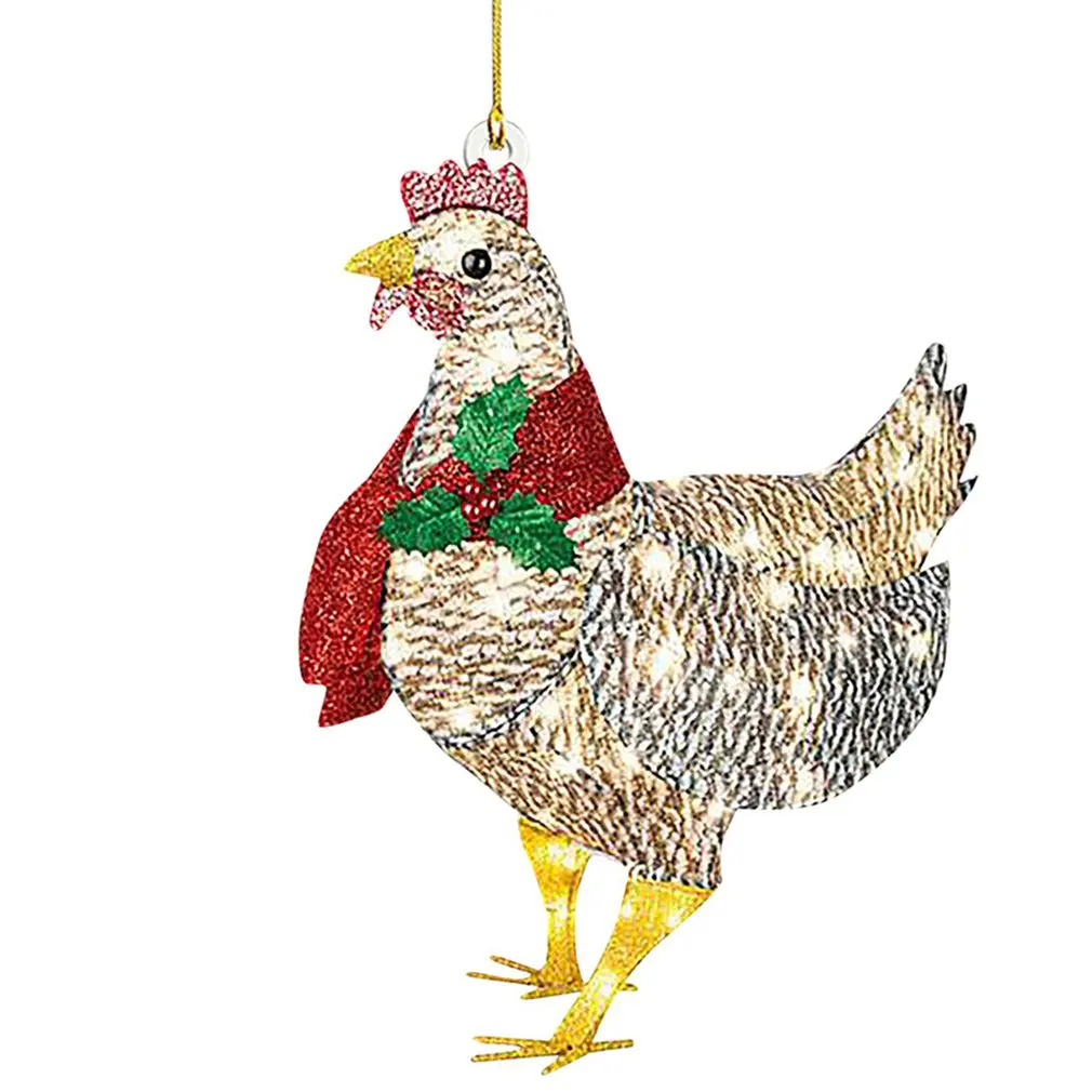 Christmas Chicken Ornaments Christmas Tree Decorations Christmas