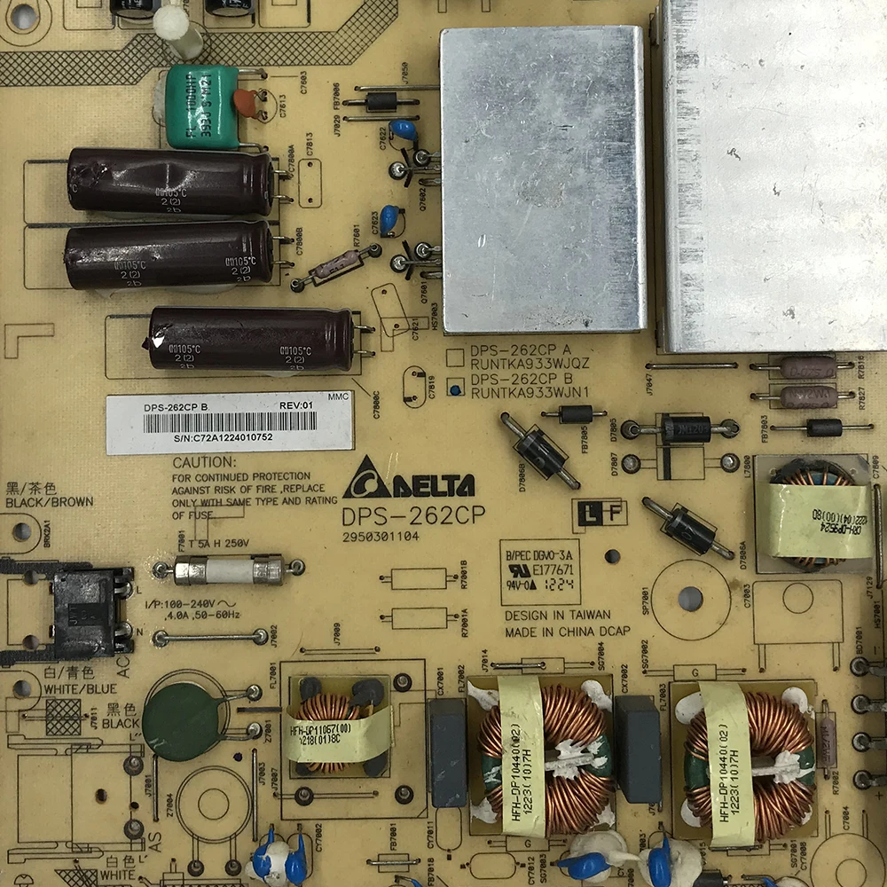 DPS-262CP B RUNTKA933WJN1 Power Supply For Sharp