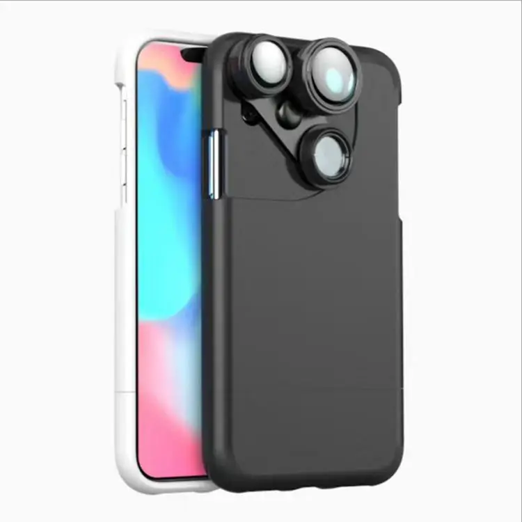 

Suitable for iPhone X Phone Case Extraposition Lens Four-in-One Set Wide-angle Fish-Eye Macro Photo Shoot Accessories