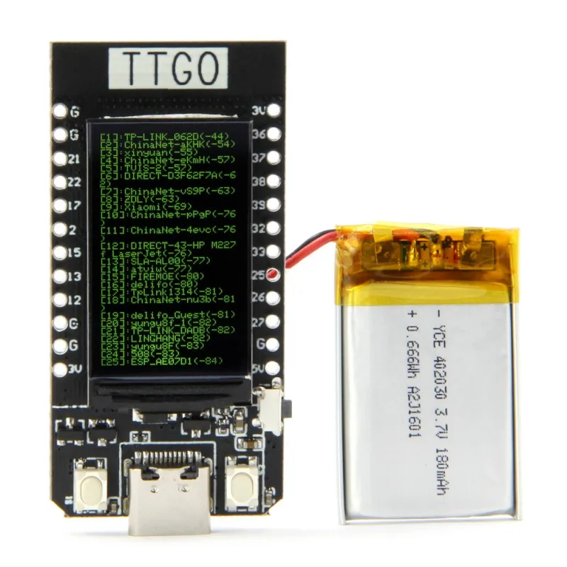 TTGO t-дисплей ESP32 WiFi и модуль Bluetooth макетная плата для Arduino 1,14 дюймов lcd esp32 плата управления модуль Bluetooth