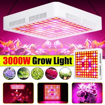

3000W 100 LED Full Spectrum Grow Lights for Indoor Plants Greenhouse Hydroponic Grow Lights Growing Lamp With Adjustable Rope