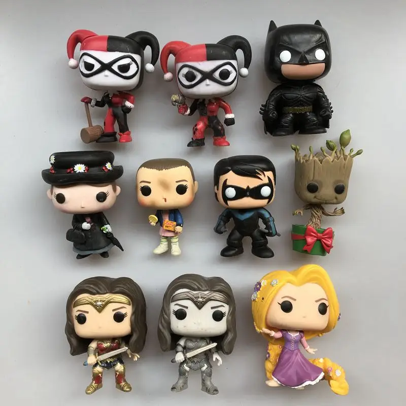 Оригинальная подержанная Виниловая фигурка рыцаря Nightwing Мэри одиннадцать чудо