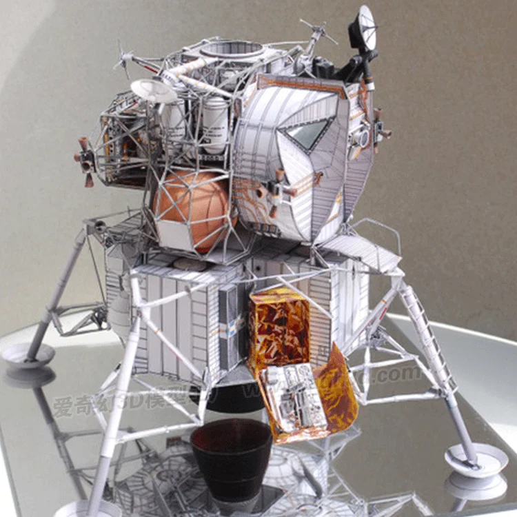 Модуль посадки Hyperfine Apollo 3D бумажная модель сделай сам креативное художественное