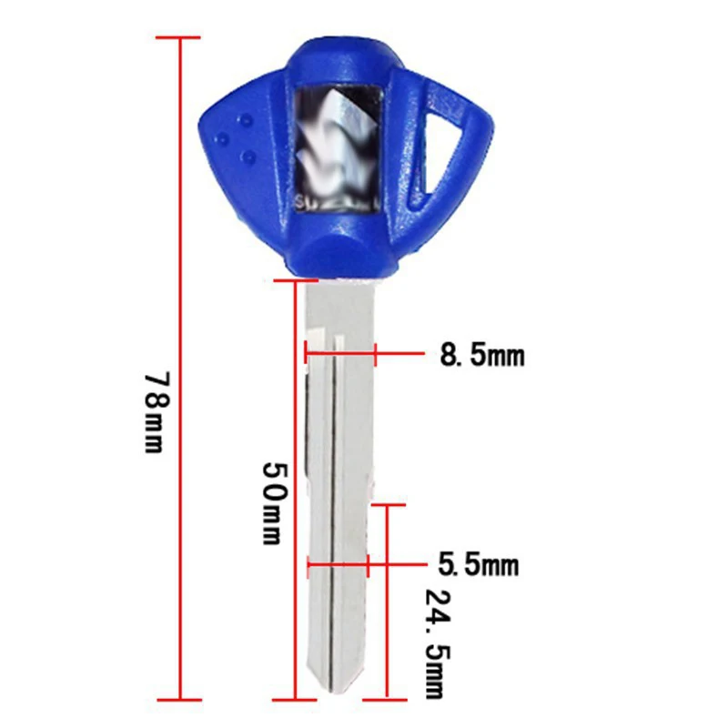 LOPOR 3 шт. в партии пустой ключ без лезвия для мотоцикла Katana750 GSX750F SV650 SV1000 TL1000R TL1000S