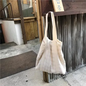 

Casual New Bag Ins Chic Women Shoulder Bag Big Capacity Ladies Tote Bag Simple Summer Handbags Environmental Protection Bag