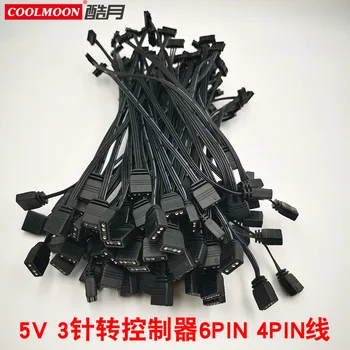 

5V 3-Pin Argb Interface Equipment to Standard Music Controller 4pin 6pin Jack Adapter Cable Conversion Wire