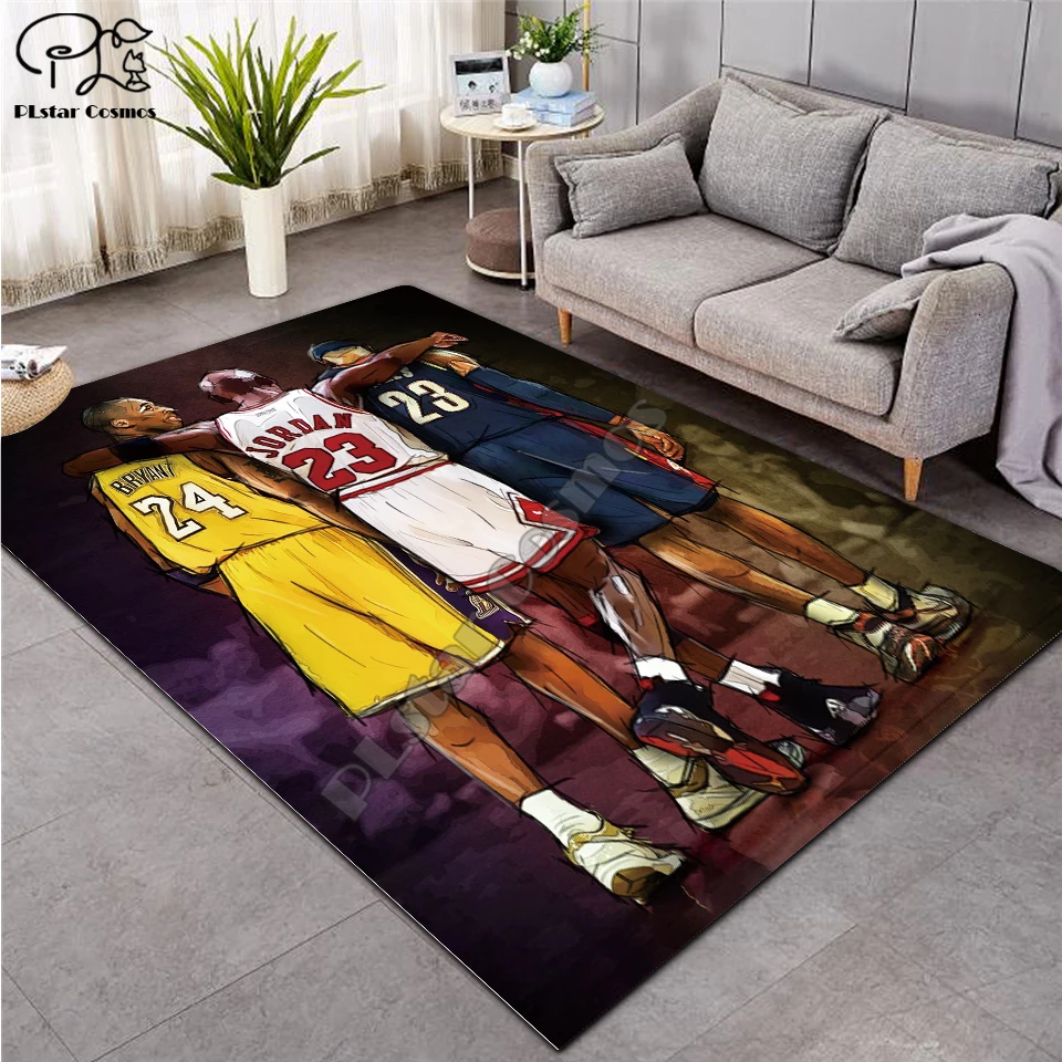 

basketball Celebrity carpet 3D Printed Carpet Hallway Doormat Anti-Slip Bathroom Carpets Kids Room Absorb Water Kitchen-12