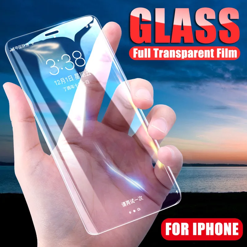 

0.2mm 9H Tempered Glass on the For iPhone 8 7 6 6S Plus 5 5S SE Screen Protector iPhone 11 Pro X XR XS Max Protective Glass Flim