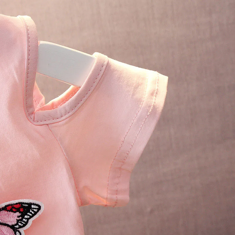 Футболка с коротким рукавом и вышивкой без бретелек|fashion kids clothes|kids clotheskids clothes fashion