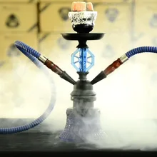 Двойные шланги стеклянный кальян набор наргиле дорожная трубка для кальяна с керамическим ароматом чаша металлический уголь щипцы Chicha Narguile аксессуары