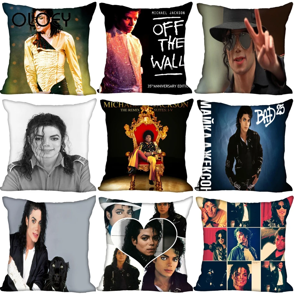 Michael Jackson Cushion Cover for Home Decorative Invisible Zippered Throw 45X45cm Hotel Decoration. | Дом и сад