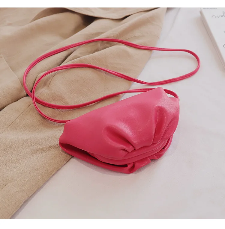 Мини-конверт, облачная сумка, маленькая мягкая сморщенная сумка на плечо, маленькие роскошные сумки для женщин, дизайнерские вечерние клатчи, кошельки
