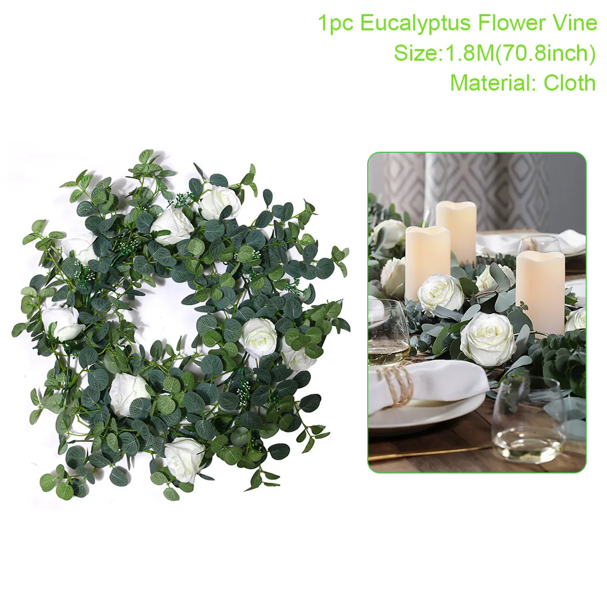 artificial flowers Frigg 1,8 M искусственный цветок для гирляндой свадебный стол украшение, свадебные сувениры Свадебные украшения дома Свадебная вечеринка поставки - Цвет: artificial flowers