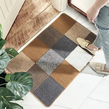 

European Home Mat Floormat Outdoor Indoor Striped Simple Doormat Convenient Non Slip Kitchen Bath Carpet Floor Mat Rug Room Pad