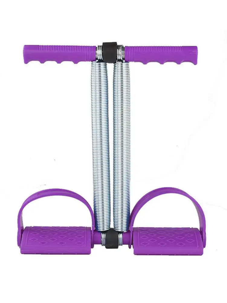 Pull Rope Dual Spring Tension Foot Pedal Sit Up Tension Pedal Abdomen Leg Exerciser Tummy Trimmer Sport Fitness Slim Training