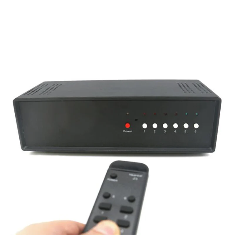 4 Input 2 Output 2 Input 4 Output High Power Amplifier Speaker Switcher Signal Switch Selector Splitter With Remote Control