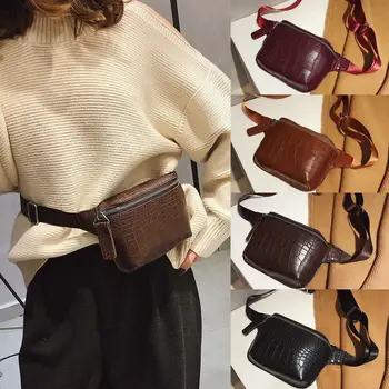 

Women Travel Waist Fanny Crossbody Pack Belt Pouch Hip Bum Bag Purse Handbag Solid Women Bag